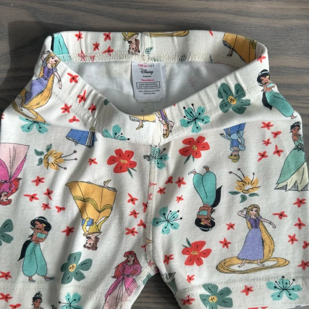 HANNA ANDERSSON DISNEY  PRINCESS SHORT JOHN PAJAM SET IN PRINCESS MULTI